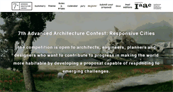 Desktop Screenshot of advancedarchitecturecontest.org