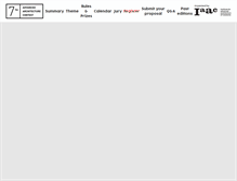 Tablet Screenshot of advancedarchitecturecontest.org